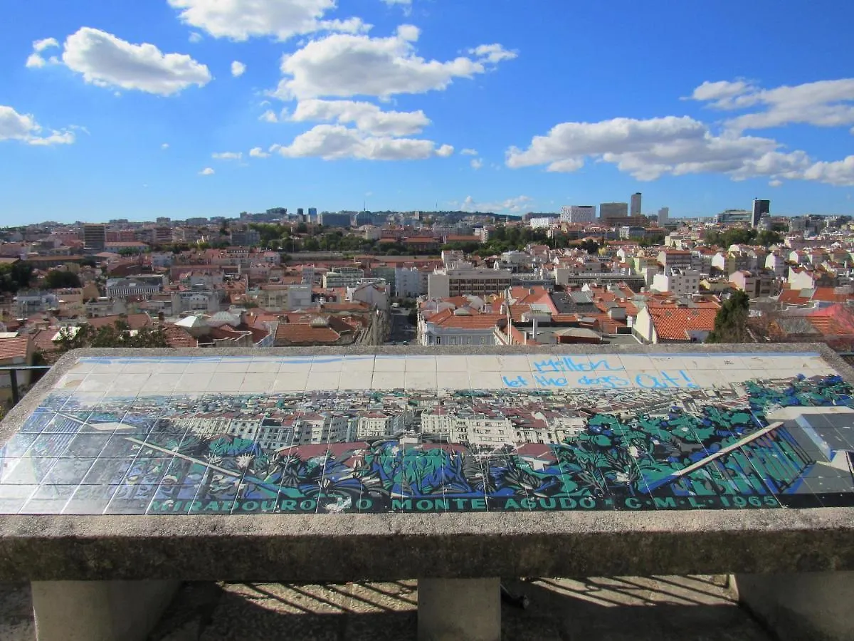 Charming Apartment In Private Condominium At Graca Lisbon 0*,