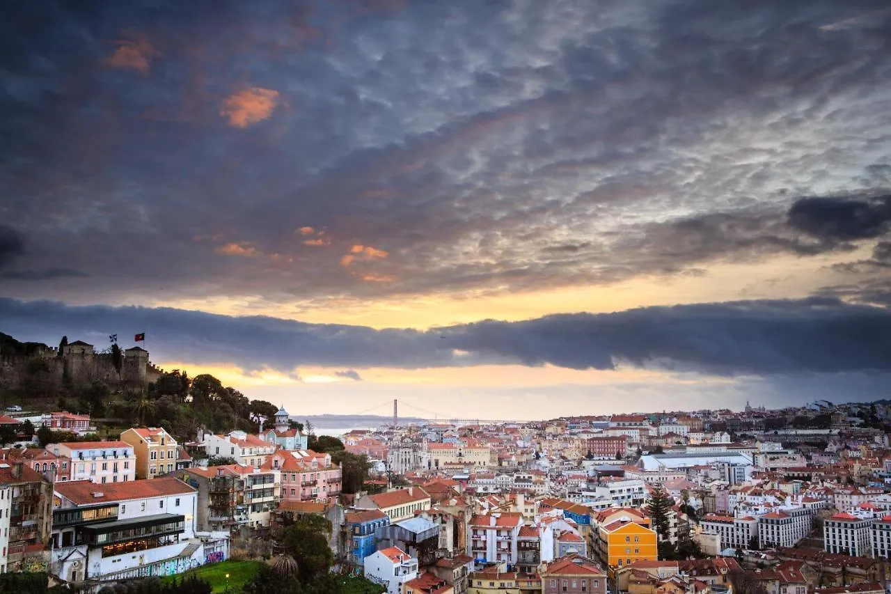 Charming Apartment In Private Condominium At Graca Lisbon Portugal